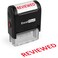 Excelmark Reviewed Self Inking Rubber Stamp Red Ink A1539