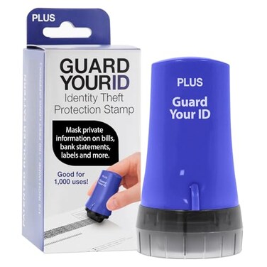 Guard Your Id Advanced Roller 20 Identity Theft Prevention Security Stamp Blue