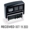 Excelmark 12 Phrase Selfinking Date Stamp Black Ink