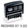 Excelmark 12 Phrase Selfinking Date Stamp Black Ink