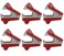 Clipco Staple Remover 6Pack Red