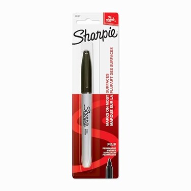 Sharpie Permanent Marker Fine Point Black 1 Count