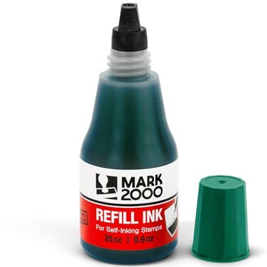 Mark 2000 Selfinking Refill Ink Green 25Cc 09Oz