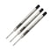 Retro 51 Easy Flow 9000 Ballpoint Refills Black Ink 3Pack German Engineered For Smooth Writing Compatible With Tornado Pens