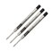 Retro 51 Easy Flow 9000 Ballpoint Refills Black Ink 3Pack German Engineered For Smooth Writing Compatible With Tornado Pens