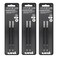 Uniball 207 Plus Pen Refills 07Mm Medium Point Black Ink 6 Refills