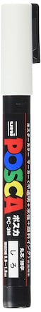 Uni Posca Fine Marker White Pc3M1