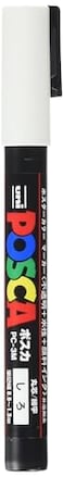 Uni Posca Fine Marker White Pc3M1