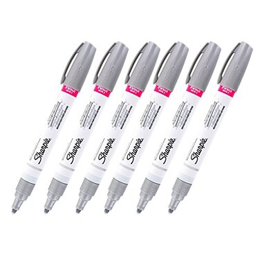Sharpie Oilbased Paint Marker Medium Point Silver Ink 6 Markers 35560
