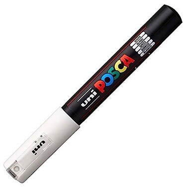 Uni Posca Extra Fine Marker White Pc1M1 2 Set