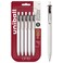 Uniball One Retractable Gel Pens Medium Point 07Mm Black Ink 5 Pack