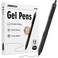 Jimmidda 12 Pack Gel Pens Black Ink 05Mm Fine Point Smooth Writing Pen