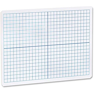Flipside Grid Sideplain Side Dry Erase Lap Board Blue