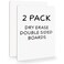 Scribbledo Small Dry Erase Boards 2 Pack 9X12 Double Sided Whiteboard