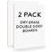 Scribbledo Small Dry Erase Boards 2 Pack 9X12 Double Sided Whiteboard