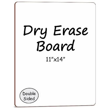 Scribbledo Small Dry Erase Board 11X14 Double Sided Whiteboard