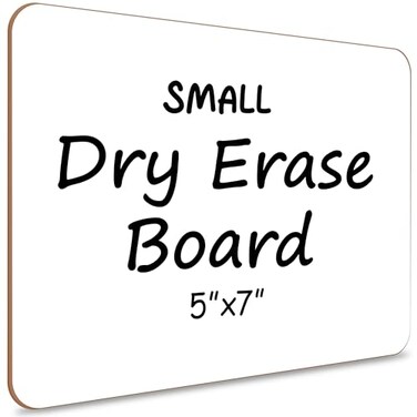Scribbledo 5X7 Small Dry Erase Board Mini Whiteboard For Students And Kids