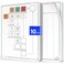 Scribbledo Division Math Practice 9X12 Small White Board Dry Erase Sheets Math Manipulatives 3Rd Grade Long Division Math Supplies Teacher Students Classroom Pack Of 10 Sheets