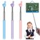Retractable Teacher Pointer For Classroom Kids Reading Dumero Extendable Finger Pointer Stick For School Collapsible Finger Pointing Stick Long Telescoping Hand Pointer 3 Pack Blue Pink Purple