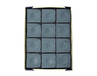 Silver Cup Billiard Chalk One Dozen Powder Blue