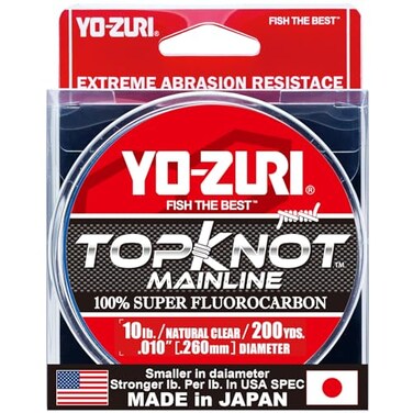 Yozuri Topknot Fluorocarbon Mainline 200Yd Spool 10Lb