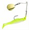 Strike King Redfish Magic Saltwater Spinnerbait Chartreuse Glowchartreuse Head 025Ounce