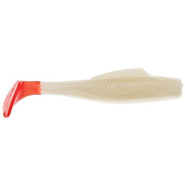 Zman Minnow 3 White Pearlred Tail