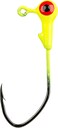 Strike King Lures Mr Crappie Jig Head With Lazer Sharp Eagle Claw Hook Freshwater 132 Oz 2 Hook Chartreuse Package Of 8