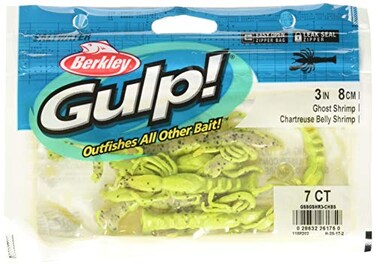 Berkley Gulp Ghost Shrimp Chartreuse Belly 3Inch