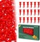 Amy Sport Golf Tees Step Down Plastic Unbreakable 50 Pack 1 14 Inch 32 Mm Red Reusable Bulk Set Professional Height Control Castle Tee For Practice 50 Pack 1 14 In Red