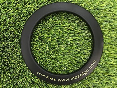 Mazel Putting Cupring Alldirection Golf Practice Hole Trainer Black