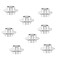 Newsfana Aluminum Spacers Skates 8Pack Spacers For Inline Skate 8Mm Axles Spacers Silver