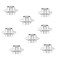 Newsfana Aluminum Spacers Skates 8Pack Spacers For Inline Skate 8Mm Axles Spacers Silver