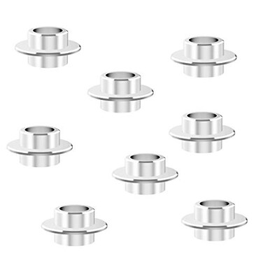Newsfana Aluminum Spacers Skates 8Pack Spacers For Inline Skate 8Mm Axles Spacers Silver