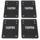 Vanpro 18 4Mm Rubber Skateboard Risers Reduces Vibrations Black 4Pcs