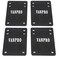 Vanpro 18 4Mm Rubber Skateboard Risers Reduces Vibrations Black 4Pcs