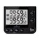 Marathon Dual Digital Timer With Large Display 100Hour Countdowncount Up Adjustable Volume Alarm Flashing Visual Alert Memory Function Magnetic Back Stand Black