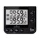 Marathon Dual Digital Timer With Large Display 100Hour Countdowncount Up Adjustable Volume Alarm Flashing Visual Alert Memory Function Magnetic Back Stand Black