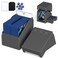 Proijeut Mtg Deck Box with Life Counter Commander Deck Box Fits 100 DoubleSleeved Cards Magic Card Storage Box with Commander Display Dice Tray Fit for MTG TCG CCG Grey