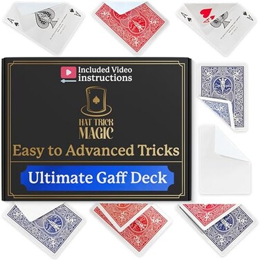 Hat Trick Magic Bicycle Rider Back Gaff Playing Card Decks Ultimate Mixed Gaff Deck