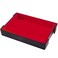 SIQUK Magnetic Folding Dice Tray Rectangle Dice Rolling Tray PU Leather Dice Trays Foldable Dice Holder Dice Rolling Mat Storage Box for DD RPG Dice Games Red