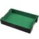 SIQUK Magnetic Folding Dice Tray Rectangle Dice Rolling Tray PU Leather Dice Trays Foldable Dice Holder Dice Rolling Mat Storage Box for DD RPG Dice Games Green