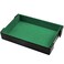 SIQUK Magnetic Folding Dice Tray Rectangle Dice Rolling Tray PU Leather Dice Trays Foldable Dice Holder Dice Rolling Mat Storage Box for DD RPG Dice Games Green