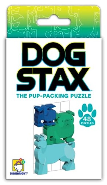 Brainwright Dog STAX PupPacking Puzzle Game with 48 Unique Challenges