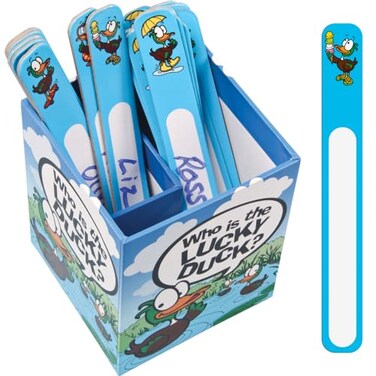 Really Good Stuff Who is The Lucky Duck Double Cup Management System 2 Cups 36 Sticks