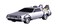 Aoshima Back to The Future Part II Time Machine 143 Scale Pullback Model Kit