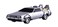 Aoshima Back to The Future Part II Time Machine 143 Scale Pullback Model Kit