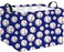HIYAGON Rectangular Baseball Toy Storage Bin Organizer Box Kids Gift Basket Blue Baseball