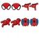 Unique SpiderMan Photo Booth Props Assorted Designs 8 Pcs
