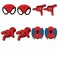 Unique SpiderMan Photo Booth Props Assorted Designs 8 Pcs
